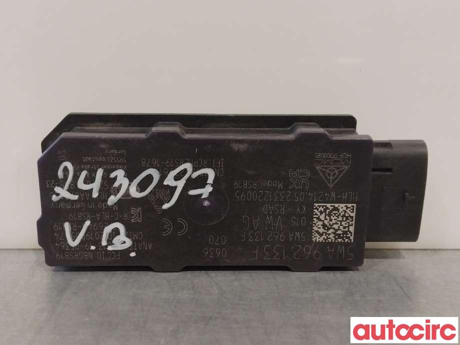 Styreenhet nøkkelfri/keyless til VW ID.4, 2020-->>  (VOLKSWAGEN|5WA962133F)