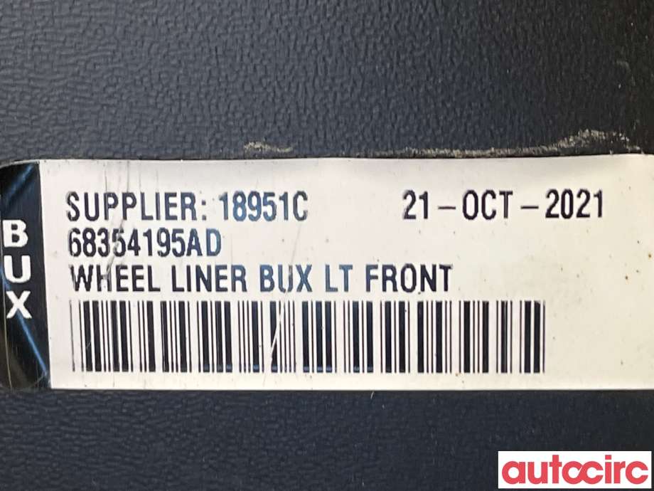 Skjerm locari venstre foran til Jeep Wrangler 2007-->> (Type III)  (JEEP|68354195AD|)