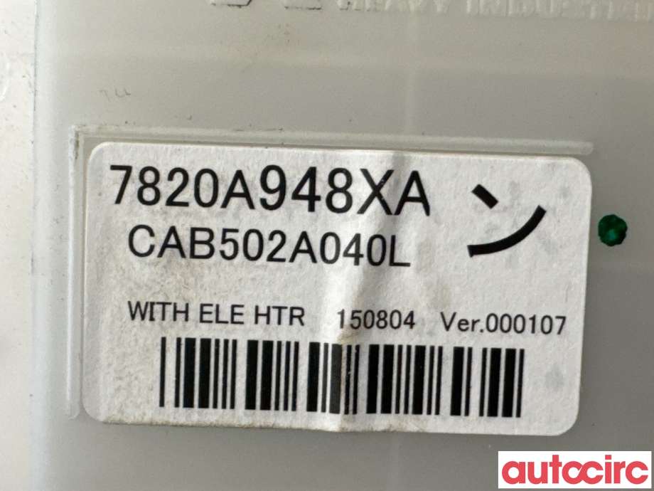 Varmeapparat betjening til Mitsubishi Outlander 2015-->> (Type III, Fase 2)  (MITSUBISHI|7820A948XA|CAB502A040L)