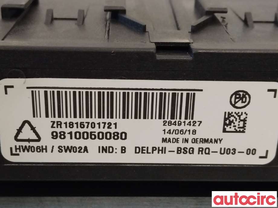 Styreenhet hengerfeste til Peugeot 3008 2016-->> (Type II)  (PEUGEOT|9810050080|9810060080)