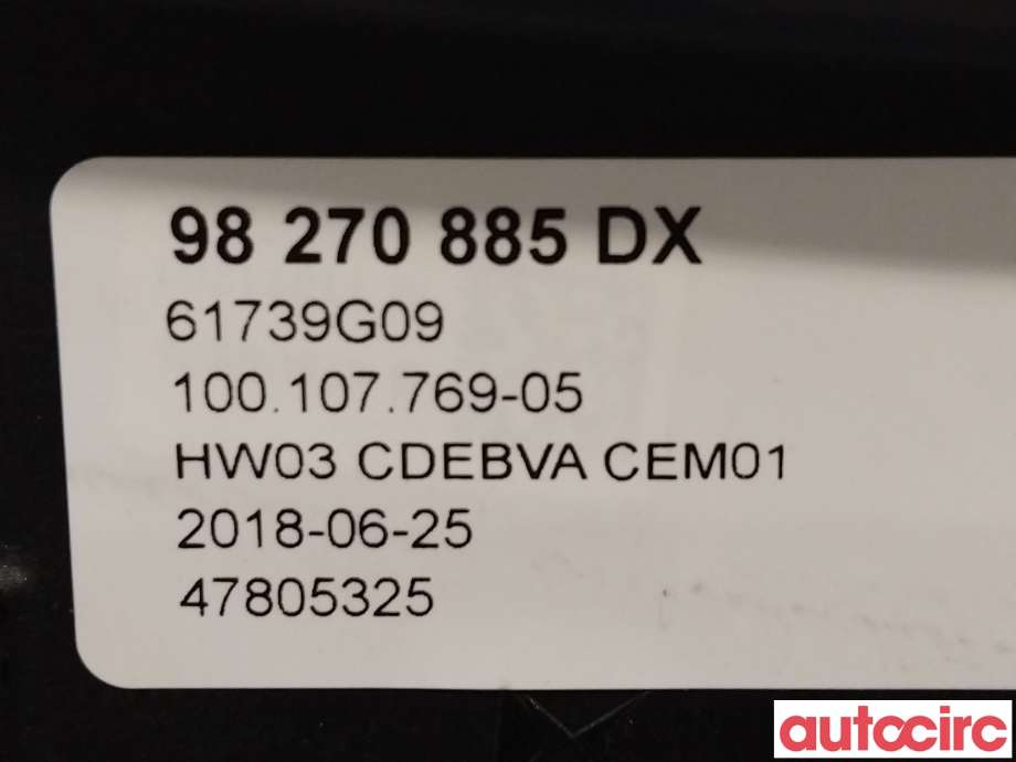 Girstang/girvelger automat til Peugeot 3008 2016-->> (Type II) (PEUGEOT|1635077480|98270885DX)