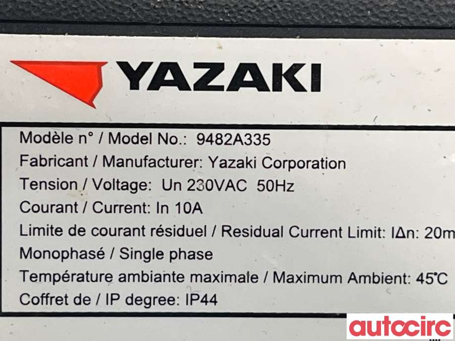 Batterilader kabel til Mitsubishi Outlander 2015-->> (Type III, Fase 2)  (MITSUBISHI|9482A335|)