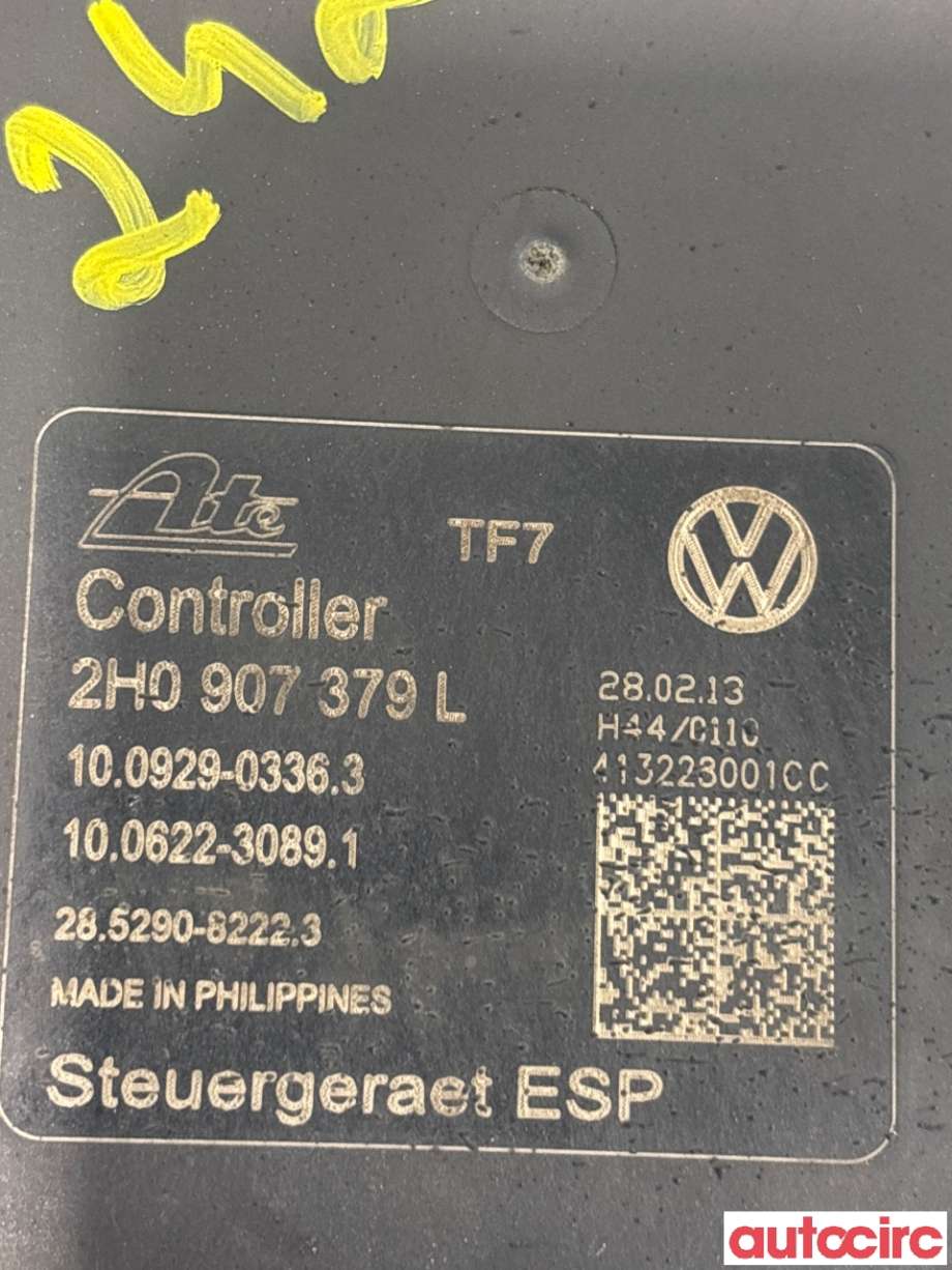 ABS sentral til VW Amarok 2010-2016 (Type I, Fase 1)  (VOLKSWAGEN|2H0614517H|100929-03363|2H0907379L)