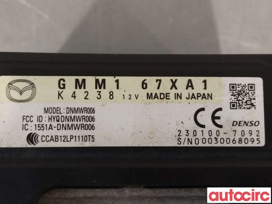 Sensor radar til Mazda CX-3 2015-2022  (MAZDA|GMM1-67-XA1E|GMM167XA1)
