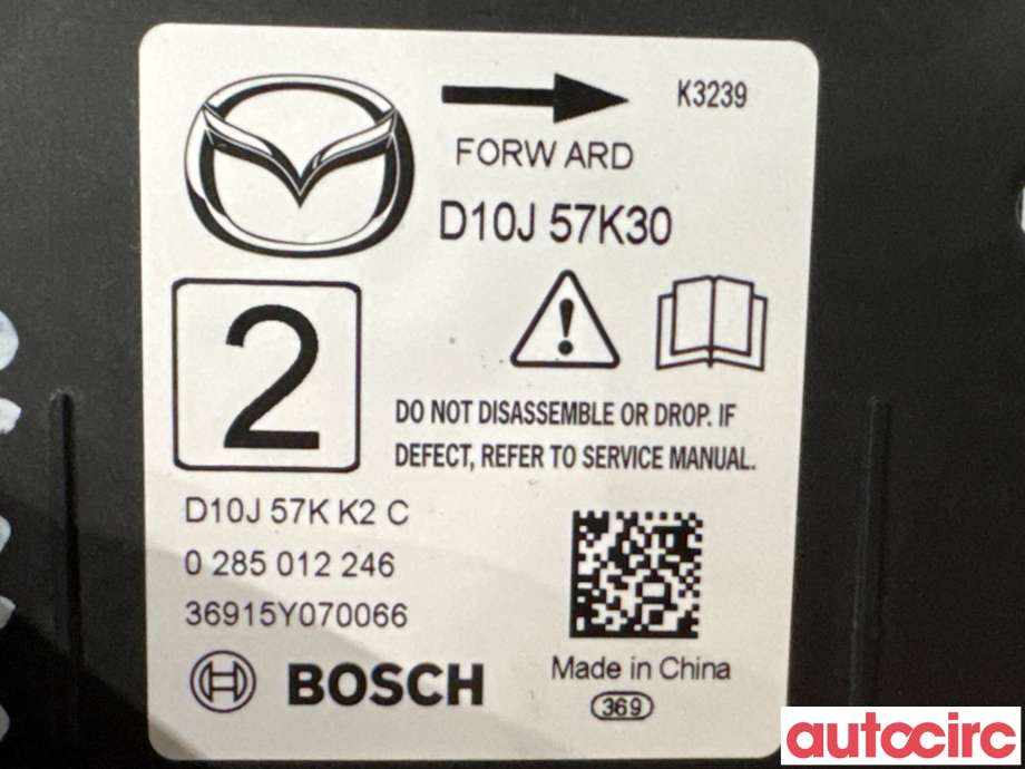 Airbag elektronikk til Mazda CX-3 2015-2022  (MAZDA|D10J-57-K30A|0285012246|D10J57K30)