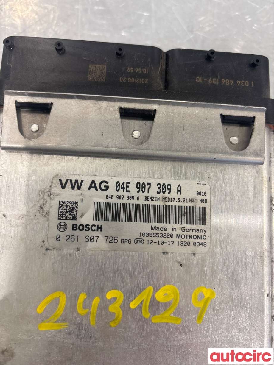 Styreenhet motor til VW Golf VII 2012-2017 (Fase 1) (VOLKSWAGEN|04E906016A|0261S07726|04E907309A)
