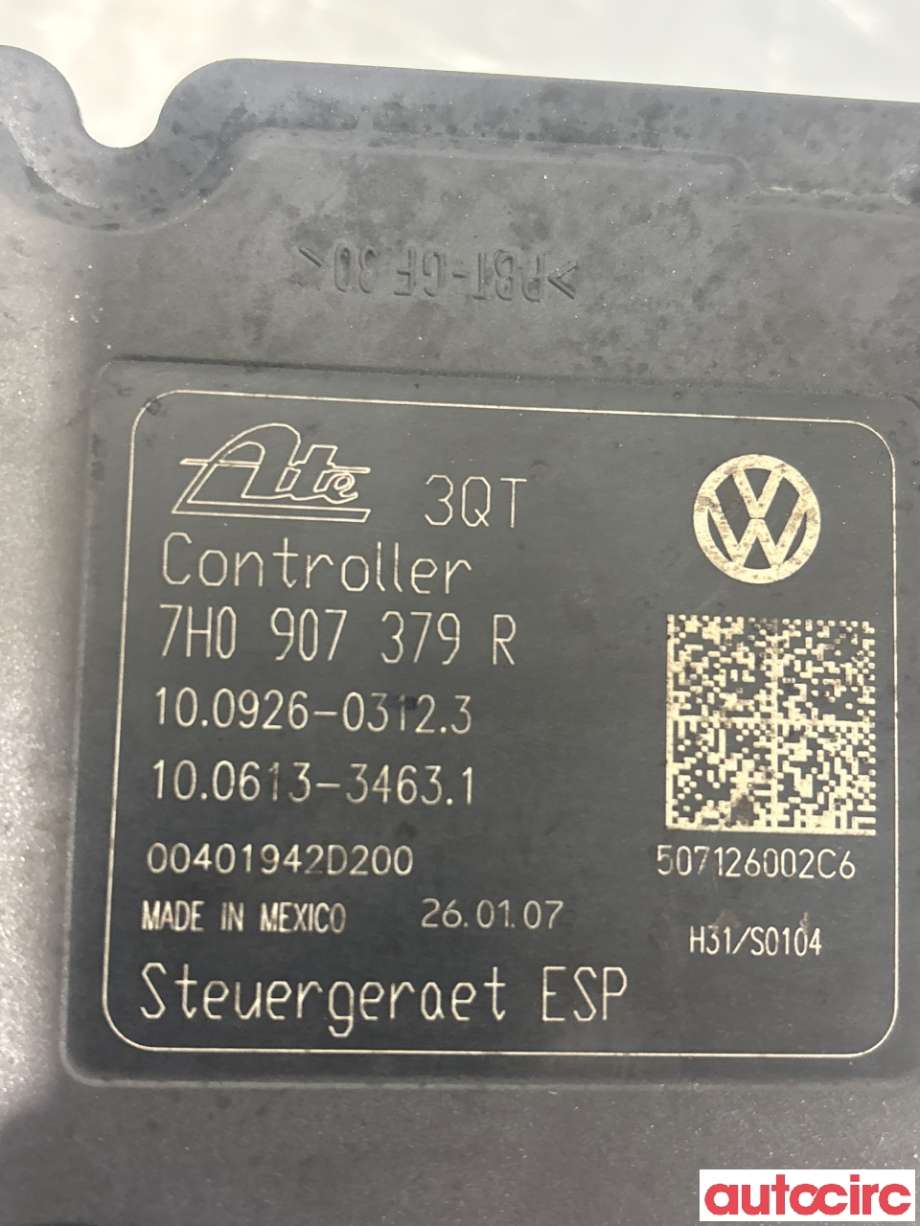 ABS sentral til VW Transporter / Caravelle 2003-2009 (Fase 1) (T5) (T5) (VOLKSWAGEN|7H0614517B|100926-03123)