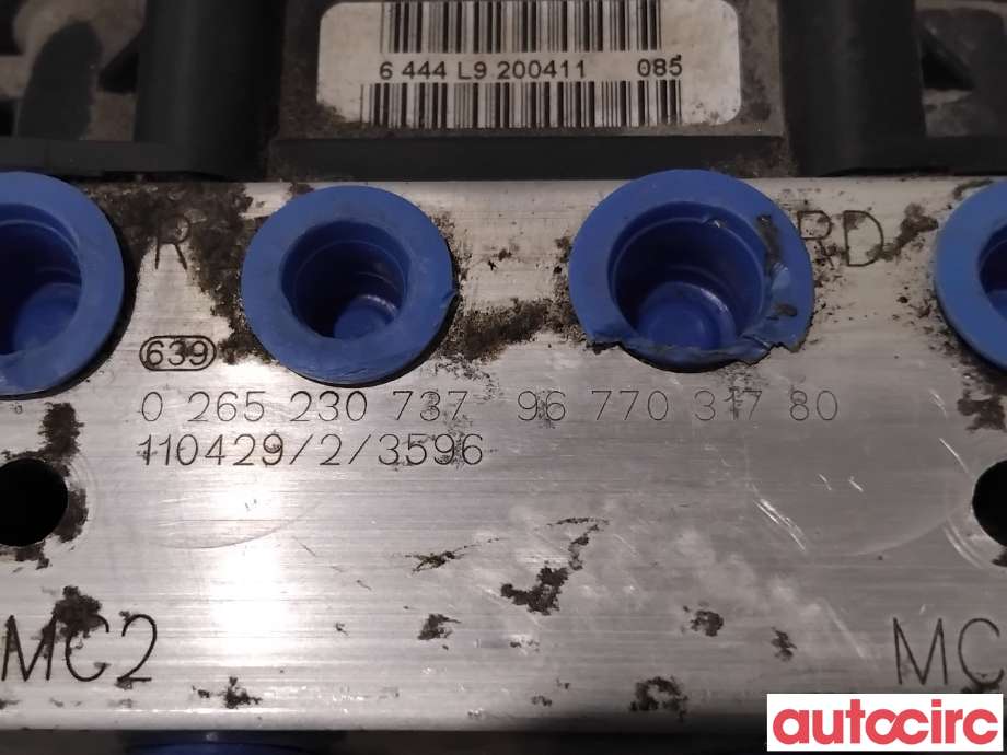 ABS sentral til Peugeot 508 2011-2014 (Type I, Fase 1)  (PEUGEOT|1680934380|0265230737|9677031780)