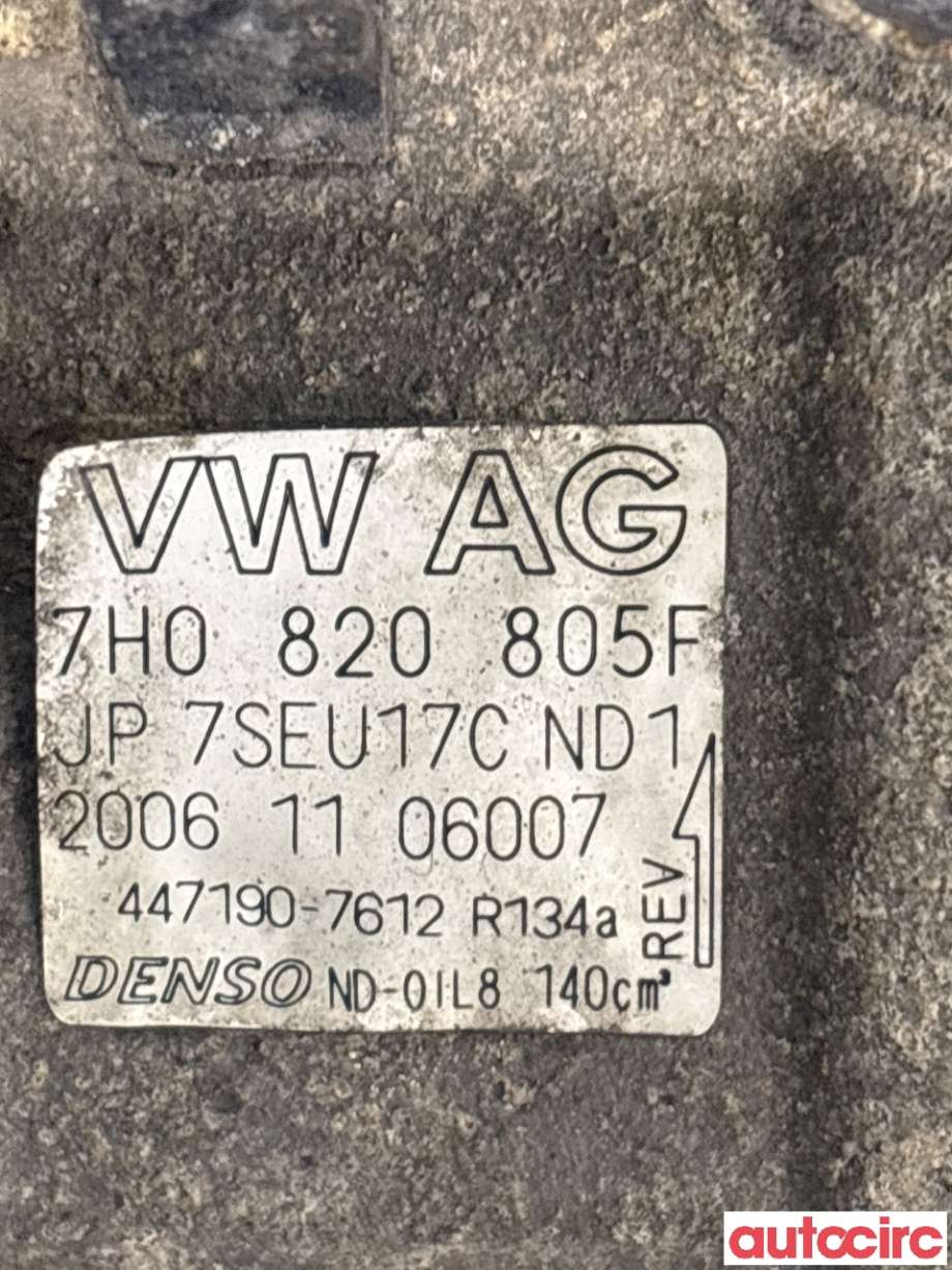 Aircondition kompressor til VW Transporter / Caravelle 2003-2009 (Fase 1) (T5) (T5) (VOLKSWAGEN|7H0820805H|447190-7612|7H0820805P)