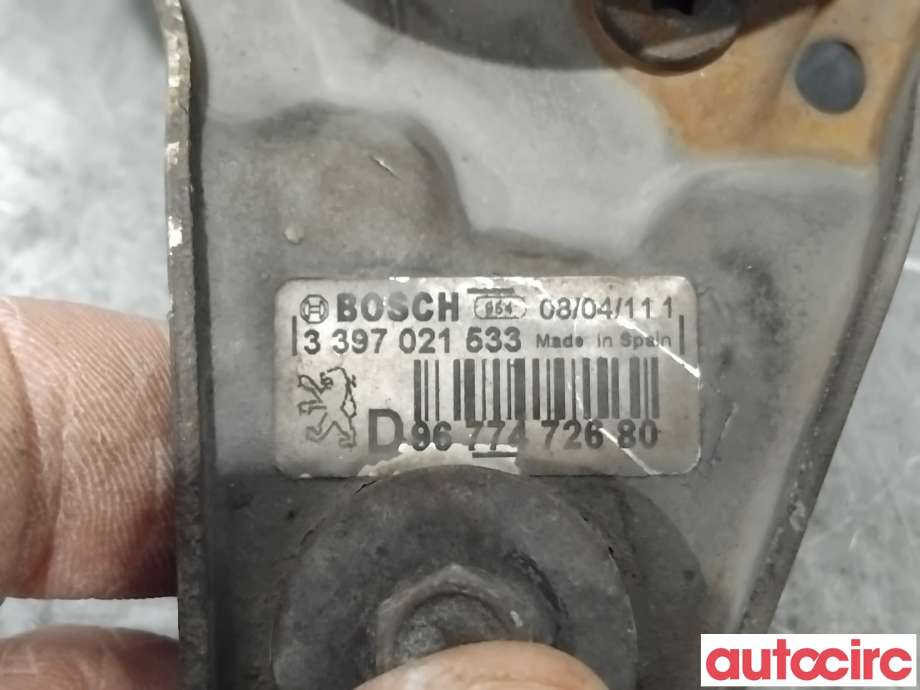 Viskermotor frontrute til Peugeot 508 2011-2014 (Type I, Fase 1)  (PEUGEOT|9677472680|1397220613|9816172680)