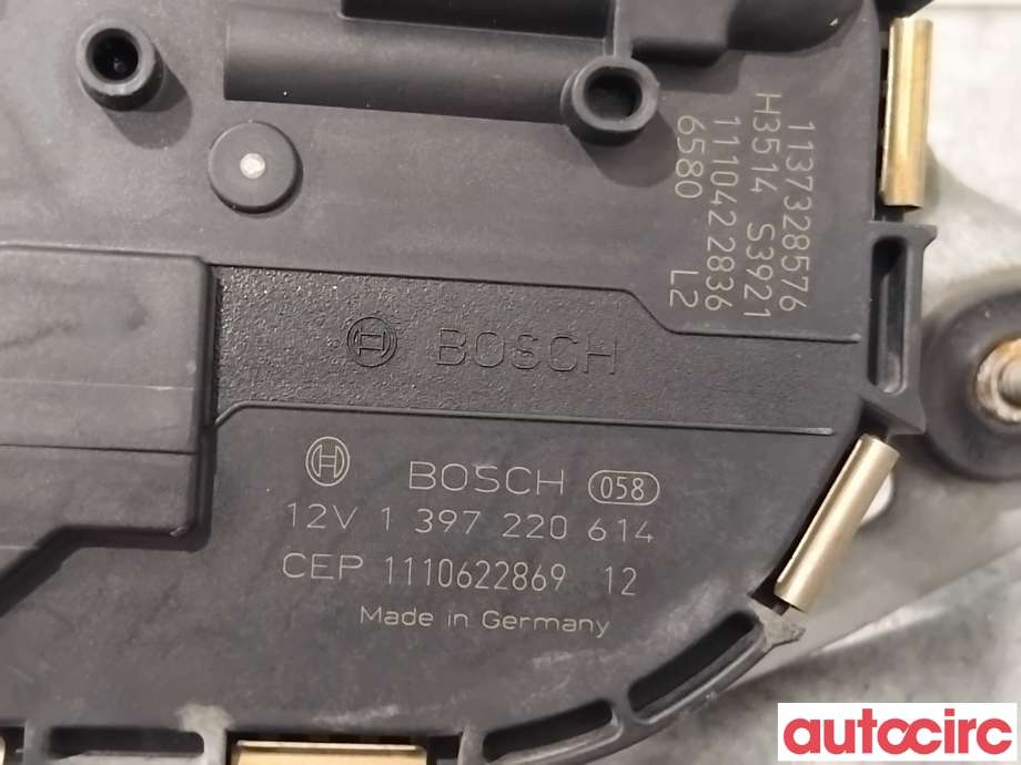 Viskermotor frontrute til Peugeot 508 2011-2014 (Type I, Fase 1) (PEUGEOT|9677472580|1397220614)