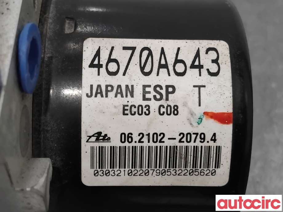 ABS sentral til Mitsubishi ASX 2010-2019  (MITSUBISHI|4670A644|062109-62983|4670A643)