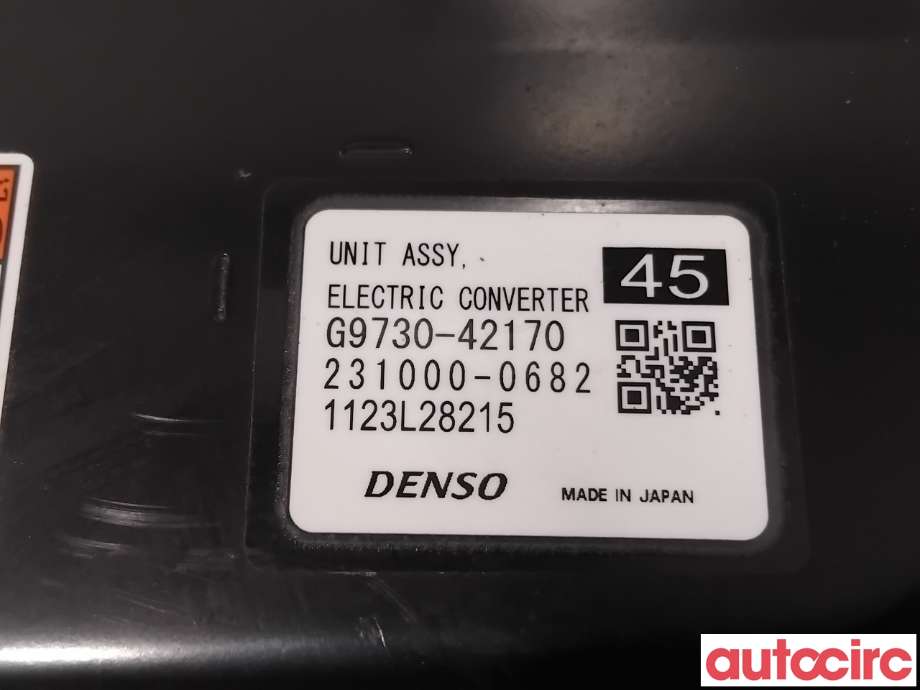 DCDC converter hybrid til Toyota bZ4X 2022-->>  (TOYOTA|G97A042170|231000-0682|G9730-42170)