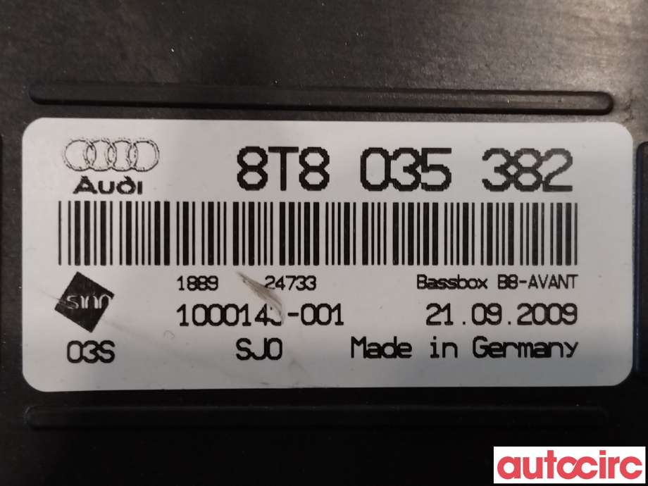 Bilstereo høyttaler til Audi A5 2007-2016 (Type I) (AUDI|8T8035382)
