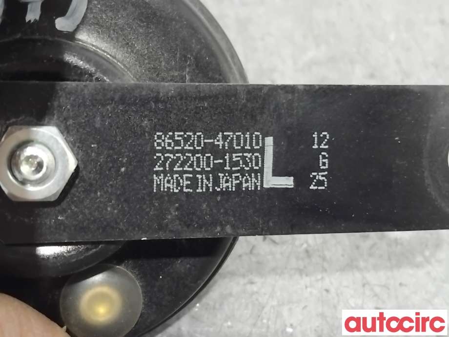 Horn/signalhorn til Toyota bZ4X 2022-->> (TOYOTA|8652047010|272200-1530|86520-47010)