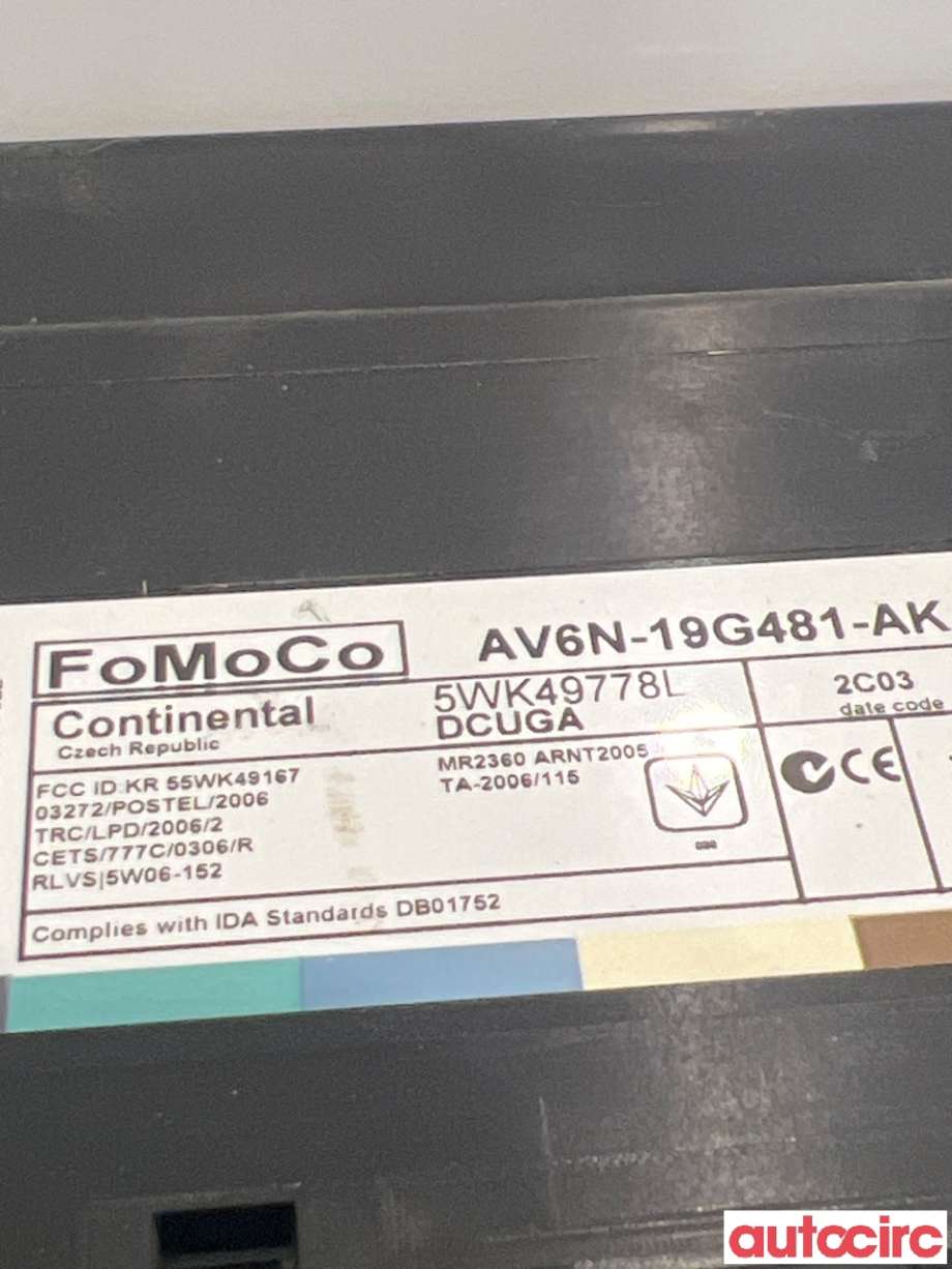 Styreenhet nøkkelfri/keyless til Ford C-Max 2010-2015 (Type II, Fase 1)  (FORD|1829420|5WK49778L|AV6N-19G481-AK)