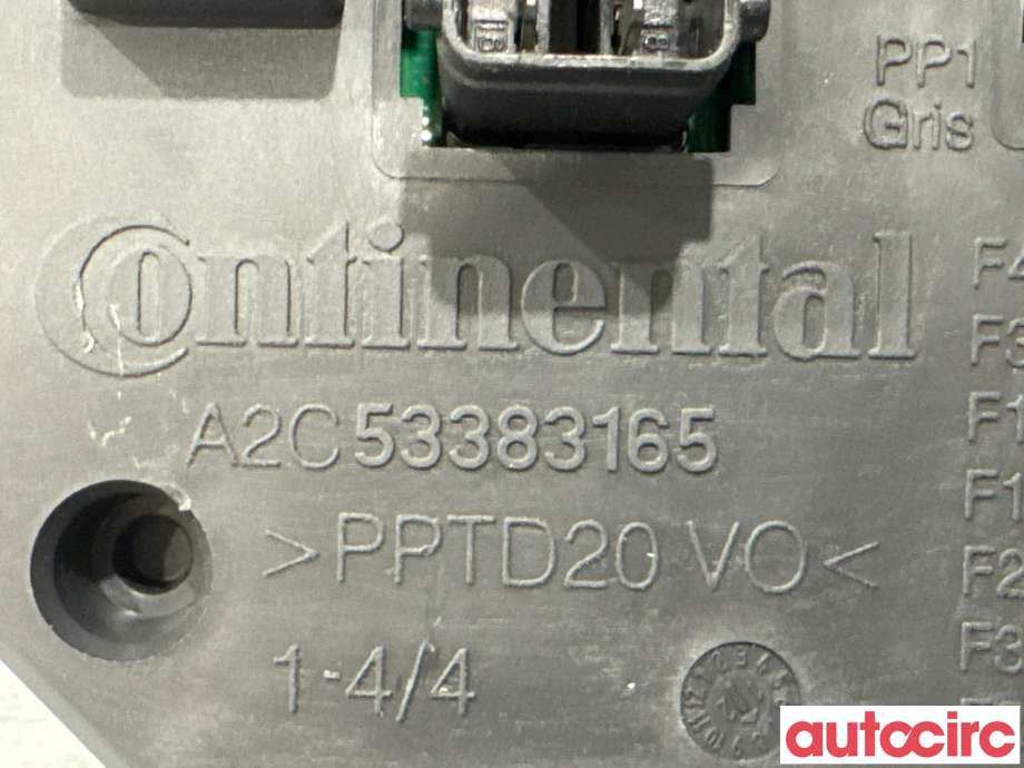 Sikringsboks til Peugeot 508 2011-2014 (Type I, Fase 1)  (PEUGEOT|1657643380|A2C53383165|9664992380)