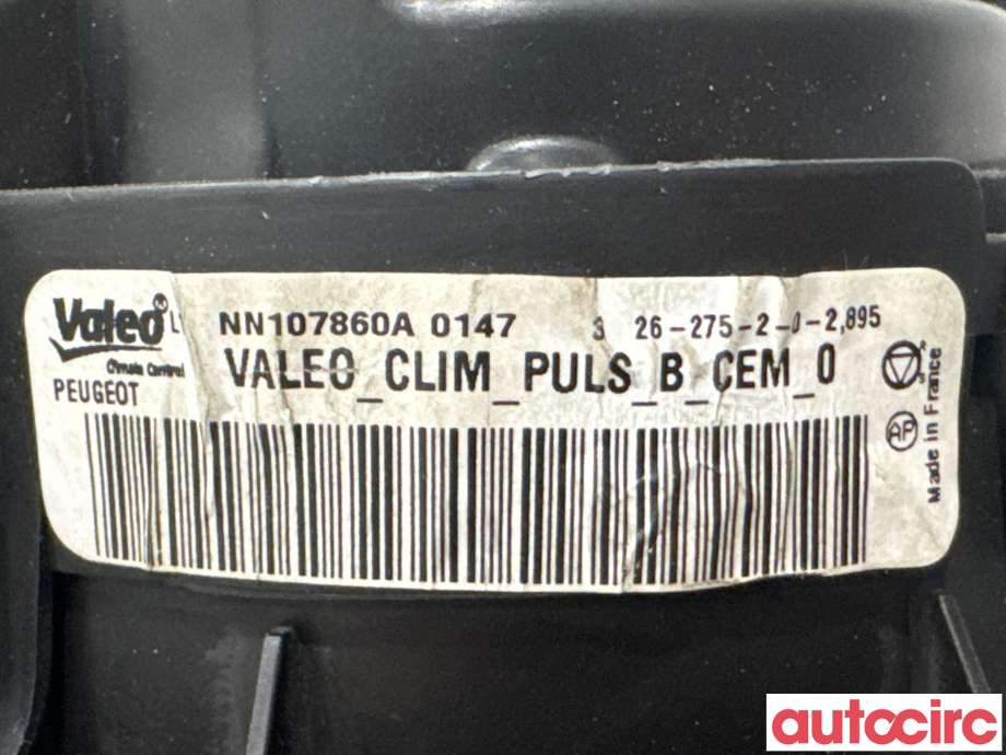 Varmeapparat motor til Peugeot 508 2011-2014 (Type I, Fase 1)  (PEUGEOT|6441EW|NN107860A|)