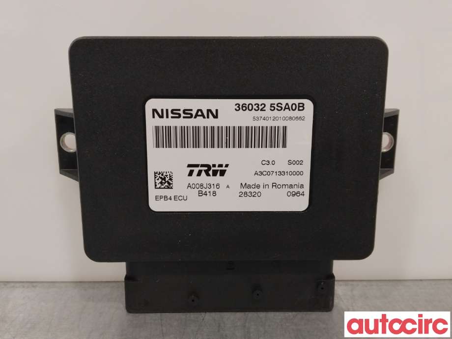 Styreenhet elektrisk parkbrems (EPB - Electric Parking Brake) til Nissan Leaf, 2018-->> (Type II)  (NISSAN|360325SA0B)
