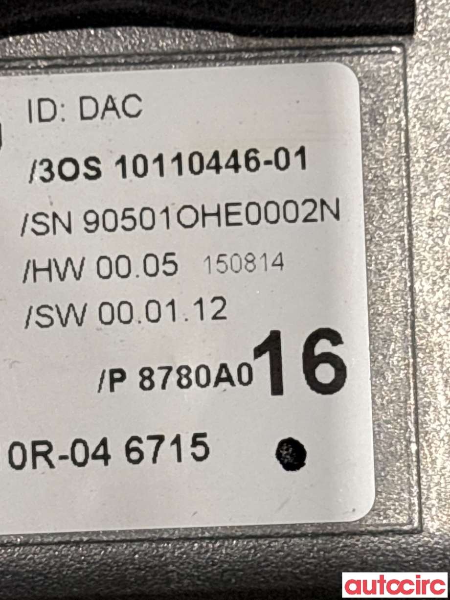 Sensor radar til Mitsubishi Outlander 2015-->> (Type III, Fase 2)  (MITSUBISHI|8780A016|10110446-01)