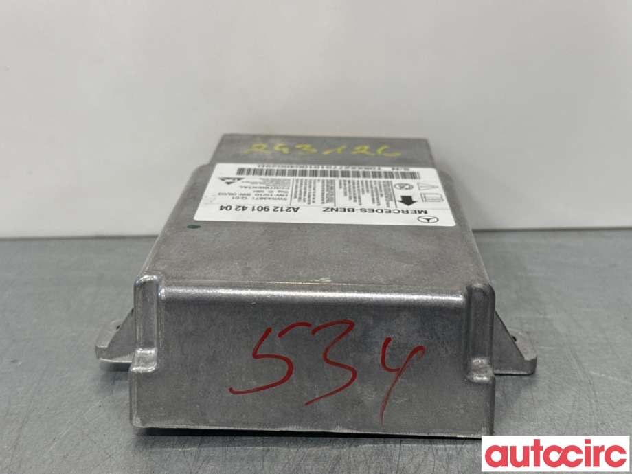 Airbag elektronikk til Mercedes E-Klasse 2009-2013 (Fase 1) (W212) (W212) (MERCEDES|A2129014204|5WK43871)
