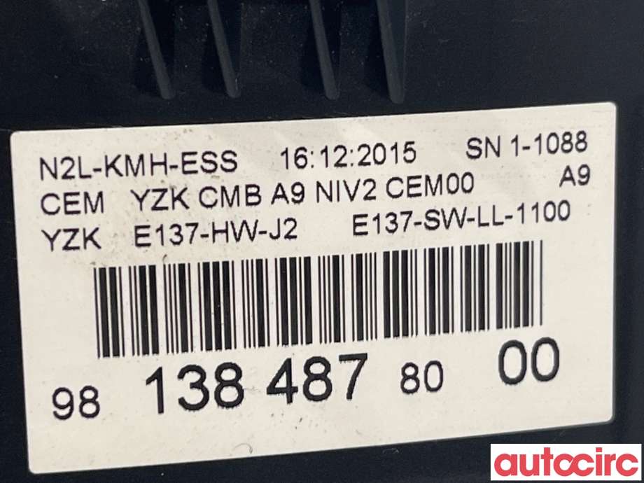 Instrumentpanel til Peugeot 2008 2013-2019 (Type I)  (PEUGEOT|9813848780)