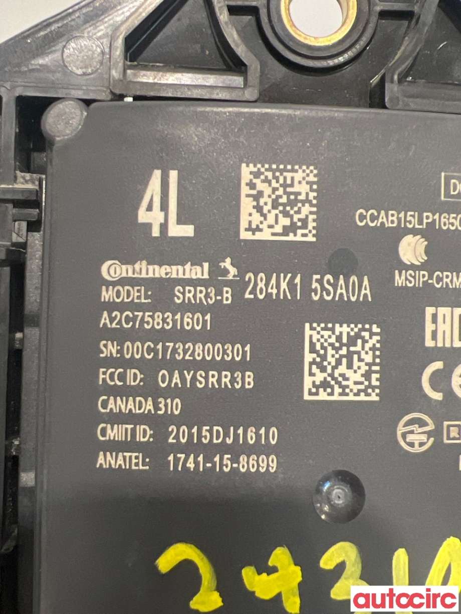 Sensor radar til Nissan Leaf 2018-->> (Type II)  (NISSAN|284K15SA0A)