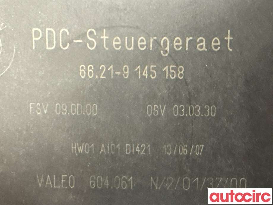 Styreenhet parkering til BMW X5 2007-2013 (E70) (E70) (BMW|66209145158|604061|6621-9145158)