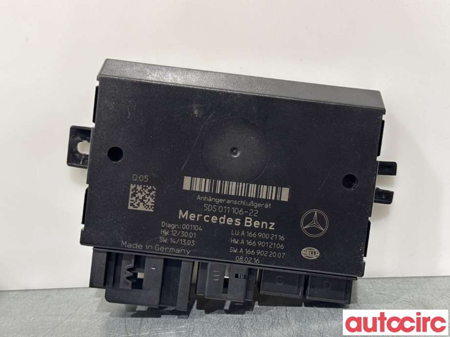 Styreenhet hengerfeste til Mercedes GLE 2015-2018 (Fase 2) (W166) (W166) (MERCEDES|A1669002116|5DS011106-22|A1669008019)