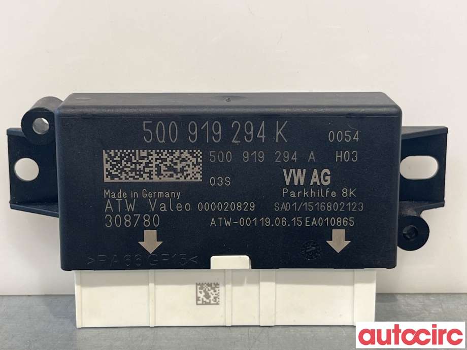 Styreenhet parkering til Audi A3 2012-2016 (Type III, Fase 1) (AUDI|5Q0919294K)