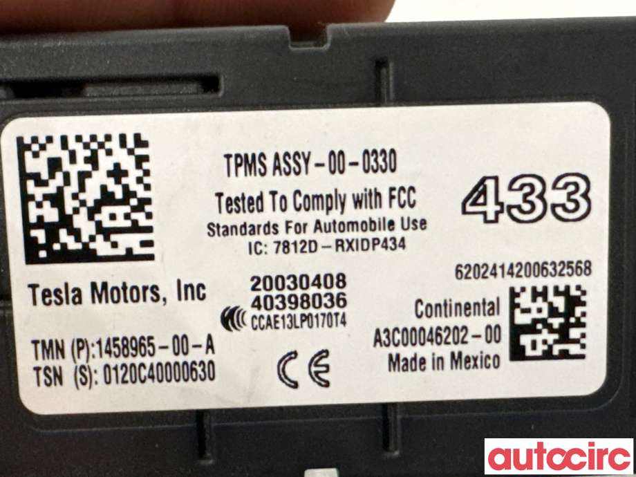 Styreenhet diverse til Tesla Model 3 2018-2023 (Fase 1)  (TESLA|1458965-00-A|A3C00046202-00)