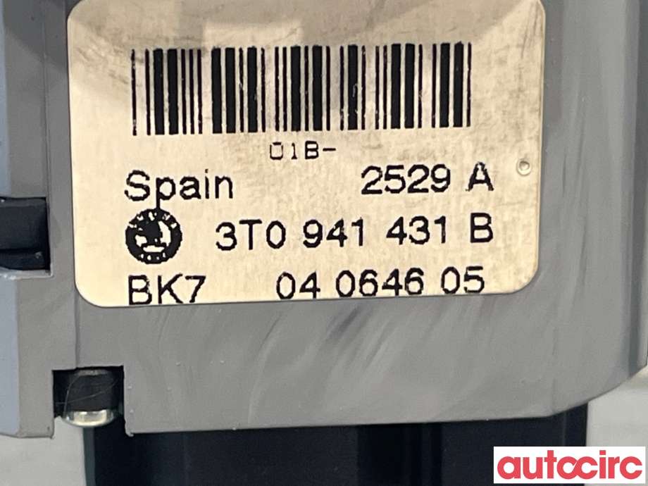 Bryter lys til Škoda Superb 2008-2015 (Type II)  (SKODA|3T0941431B)