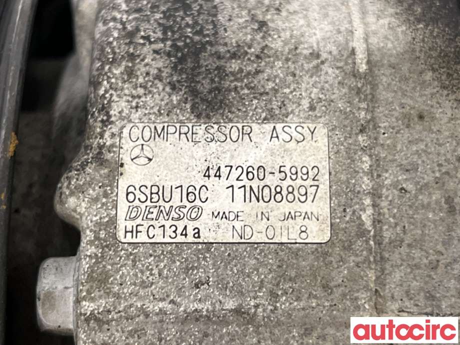 Aircondition kompressor til Mercedes C-Klasse 2011-2014 (Fase 2) (W204) (W204) (MERCEDES|A0008302700|447260-5992|A0032308711)