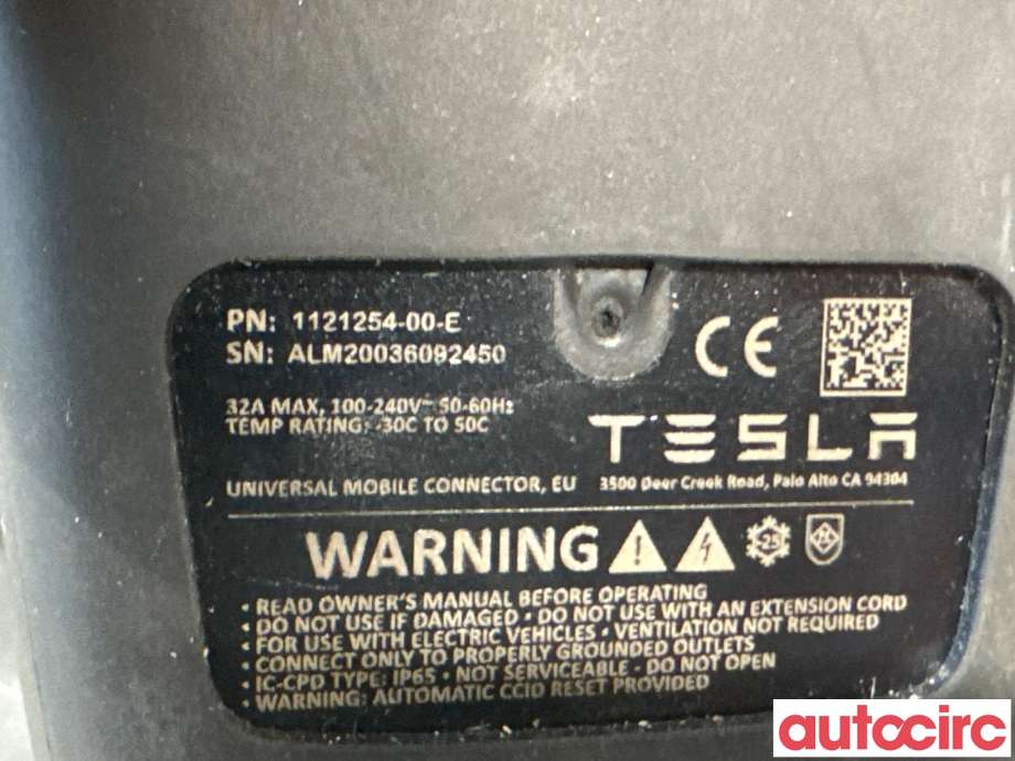Batterilader kabel til Tesla Model 3 2018-2023 (Fase 1) (TESLA|1121254-00-G||1121254-00-E)