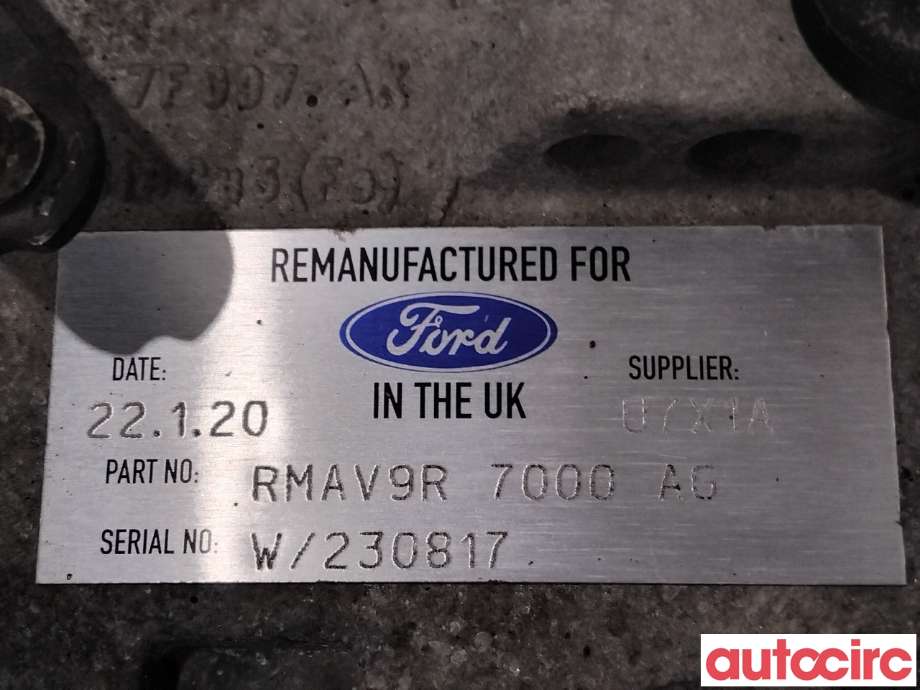 Girkasse automat til Ford S-Max 2010-2015 (Type I, Fase 2)  (FORD|1794966|6DCT450|RMAV9R-7000-AG)