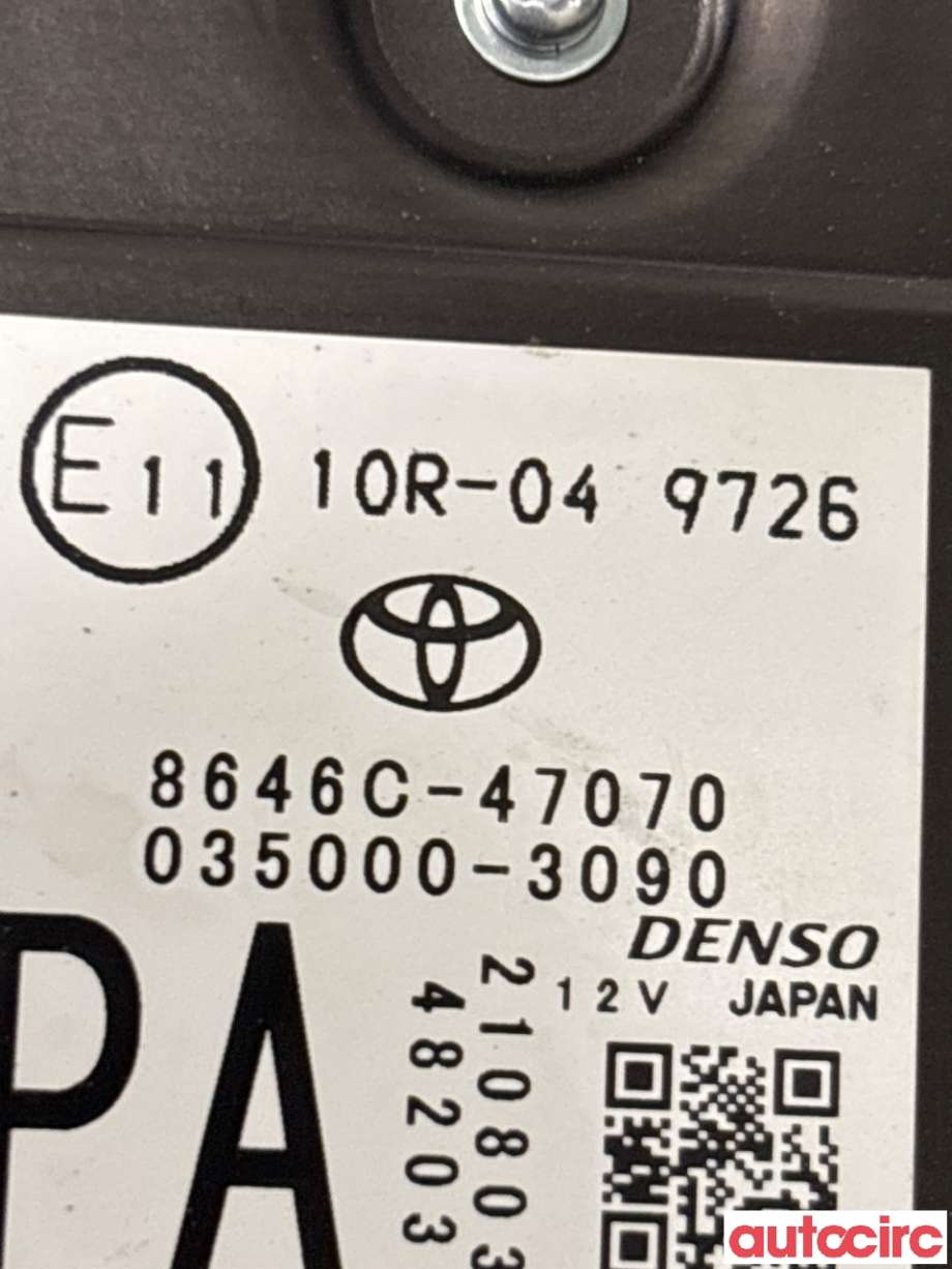 Kamera til Toyota Prius 2016-2023 (Type IV) (combi) (combi) (TOYOTA|8646C47070|)