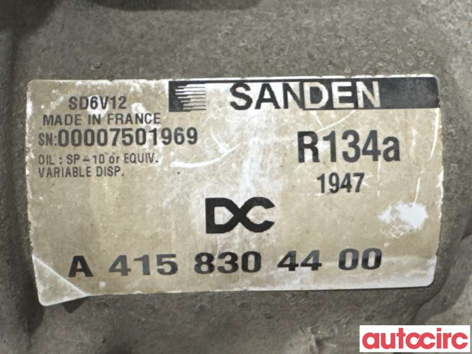 Aircondition kompressor til Mercedes Citan 2012-2021 (W415) (W415) (MERCEDES|A4158300100|SD6V121947|A4158304400)