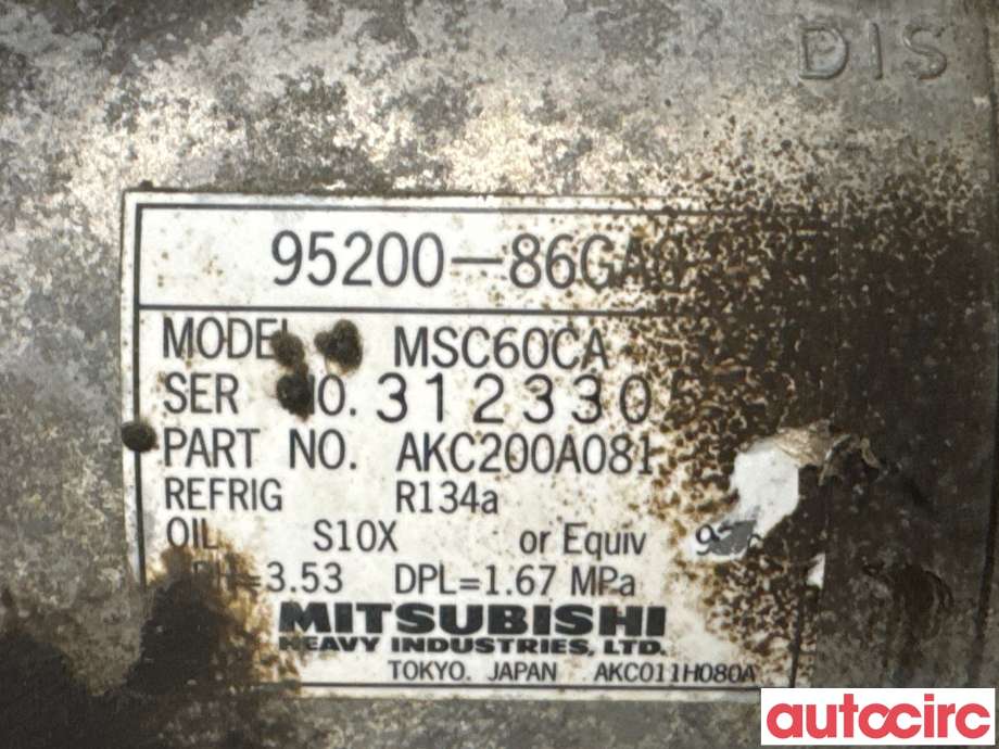 Aircondition kompressor til Suzuki Ignis 2003-2010 (Type I) (UNGARN) (UNGARN) (SUZUKI|95200-86GA0|MSC60CA)