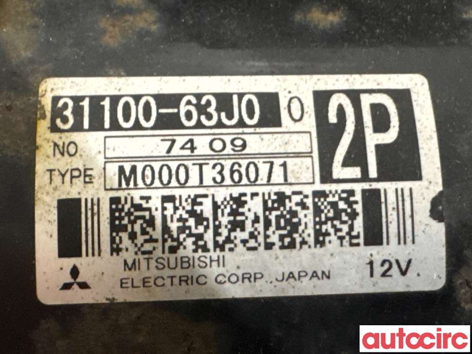 Starter til Suzuki Ignis 2003-2010 (Type I) (UNGARN) (UNGARN) (SUZUKI|31100-80G10|M000T36071|31100-63J0)
