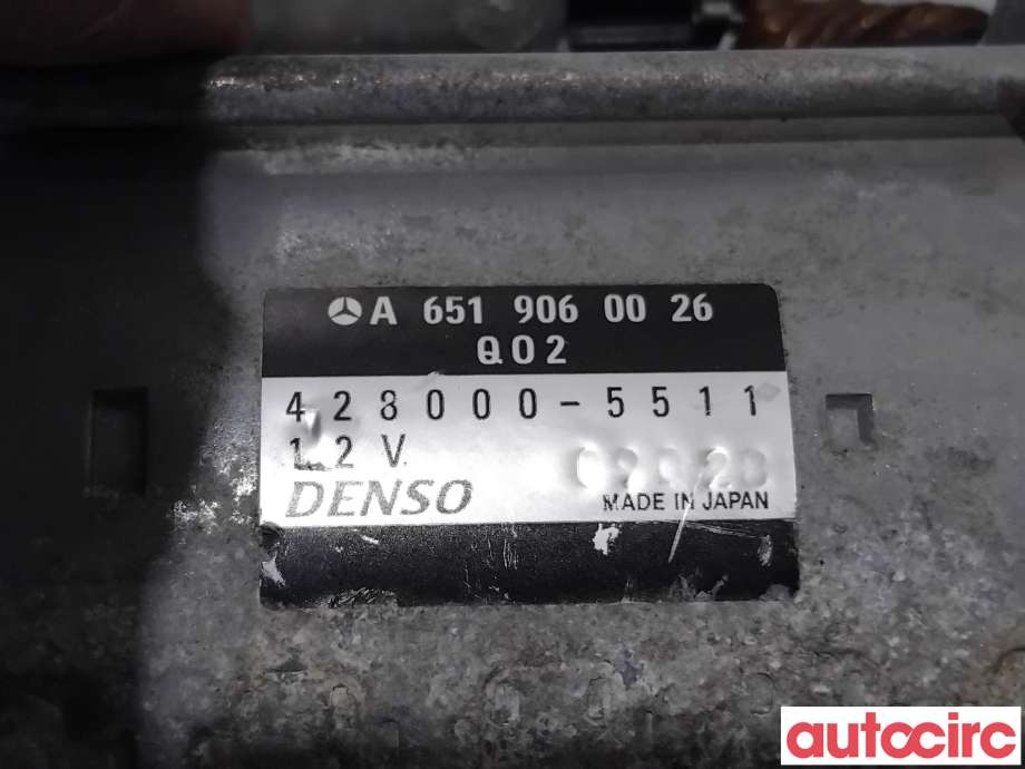 Starter diesel til Mercedes E-Klasse 2009-2013 (Fase 1) (W212) (W212) (MERCEDES|A6519060026|428000-5511)