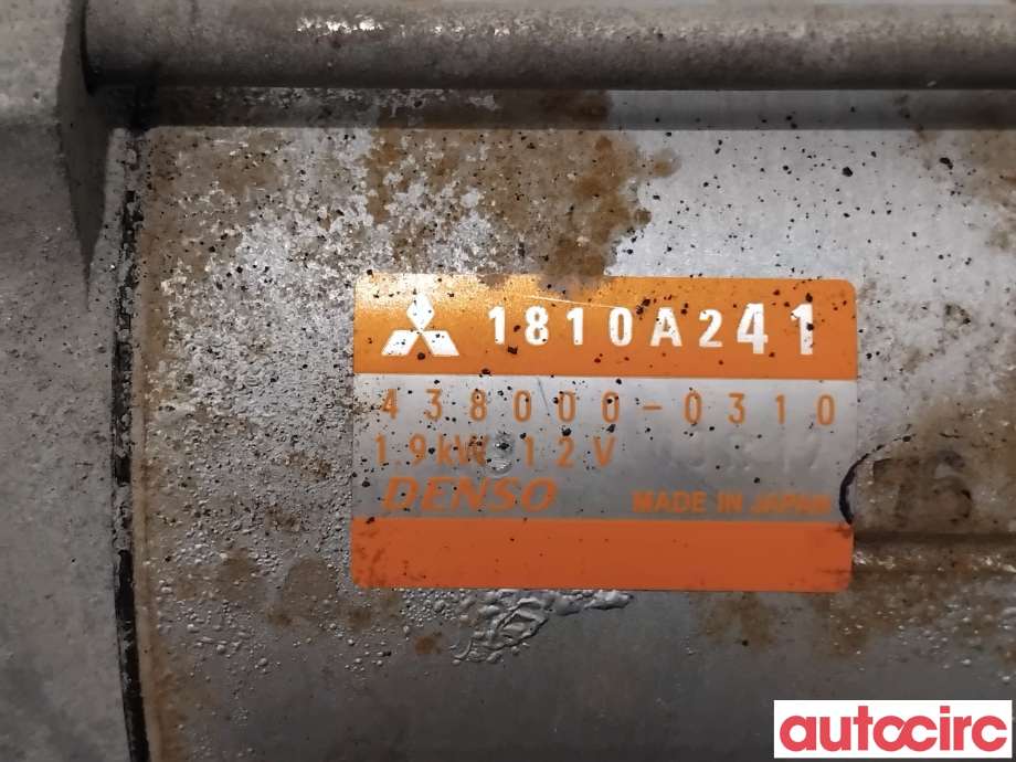 Starter diesel til Mitsubishi Outlander 2015-->> (Type III, Fase 2) (MITSUBISHI|1810A241|438000-0310)