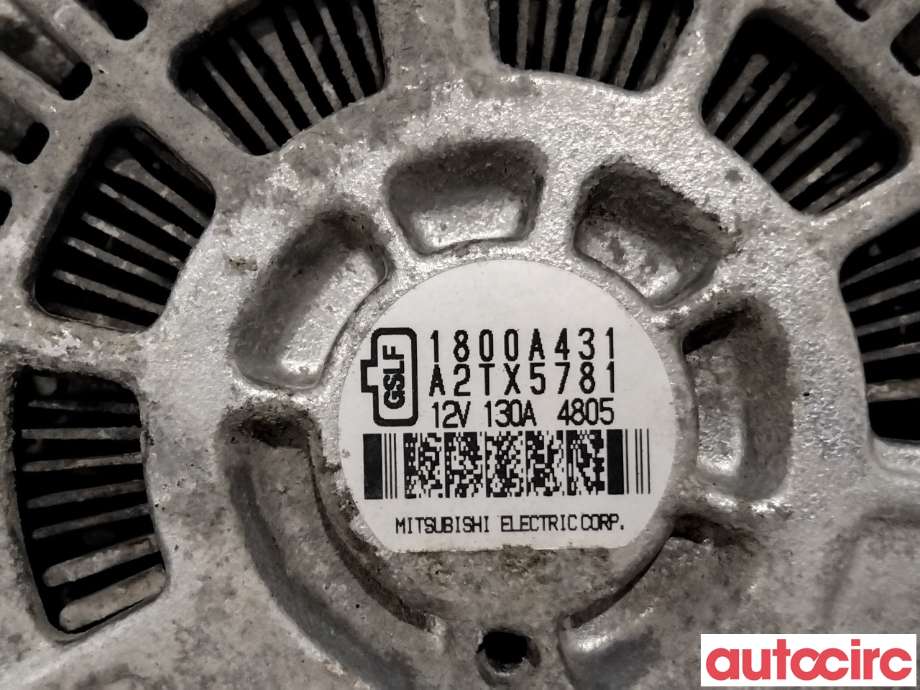 Dynamo til Mitsubishi Outlander 2015-->> (Type III, Fase 2)  (MITSUBISHI|1800A431|A2TX5781)