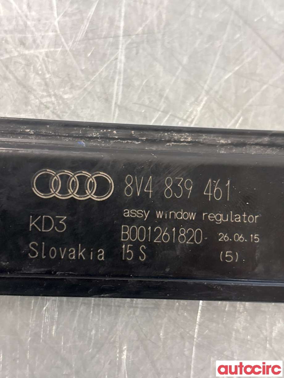 Ruteheis til Audi A3 2012-2016 (Type III, Fase 1)  (AUDI|8V4839461|)