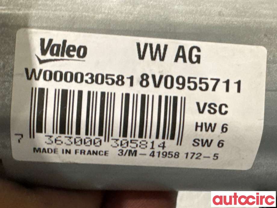 Viskermotor bakrute til Audi A3 2012-2016 (Type III, Fase 1)  (AUDI|8V0955711|W000030581|8V0955711D)
