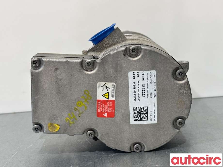Aircondition kompressor til VW e-Golf 2014-2017 (Fase 1)  (VOLKSWAGEN|5QE820803A|VPEV9H-19D629-AE|5QE816803K)