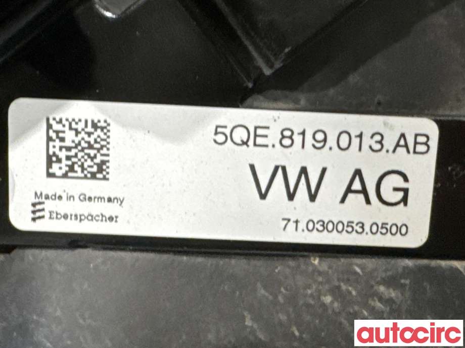 Motorvarmer elektrisk til VW e-Golf 2014-2017 (Fase 1)  (VOLKSWAGEN|5QE819013S|710300530500|5QE819013AD)