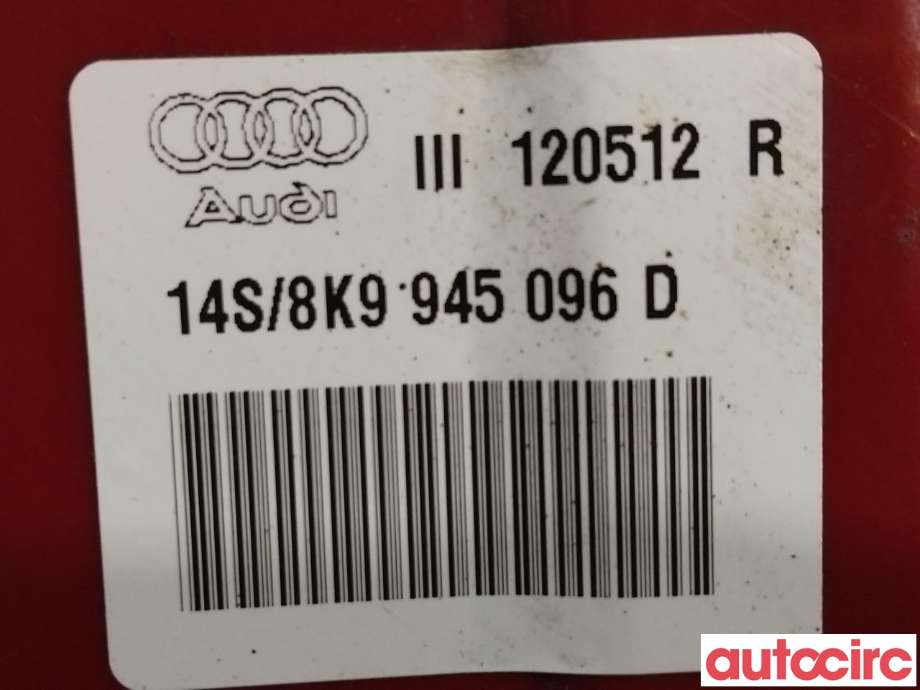 Baklykt høyre til Audi A4 2007-2014 (Type IV) (B8) (B8) (AUDI|8K9945096D)