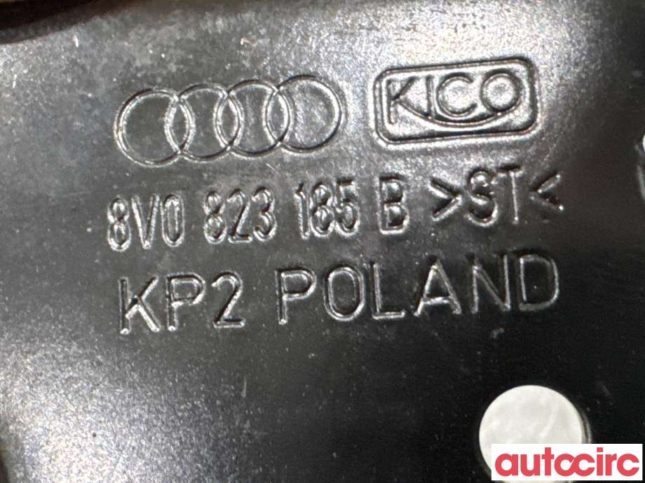 Panserlås til Audi A3 2012-2016 (Type III, Fase 1)  (AUDI|8V0823185B||8V0823185C)