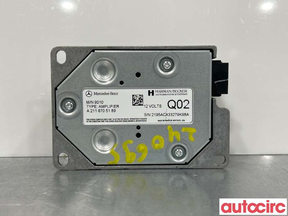 Bilstereo forsterker til Mercedes GLK 2008-2015 (X204) (X204) (MERCEDES|A2188701489|A2118705189)