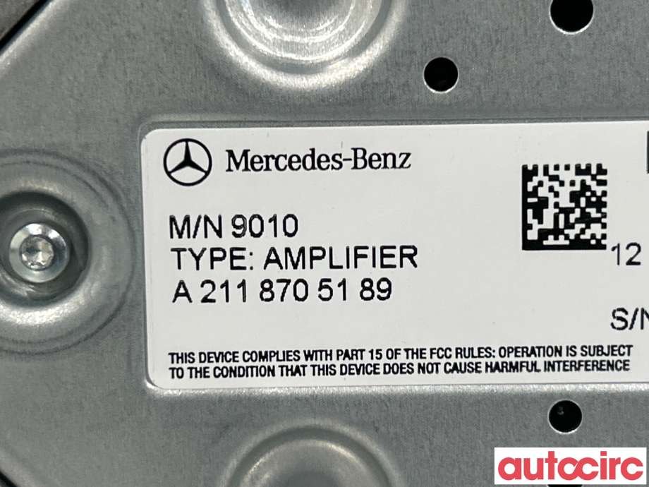Bilstereo forsterker til Mercedes GLK 2008-2015 (X204) (X204) (MERCEDES|A2188701489|A2118705189)